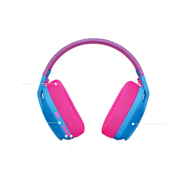 Logitech G435 LIGHTSPEED Wireless (Blue) - Vue 3 | Gaming Headset Maroc