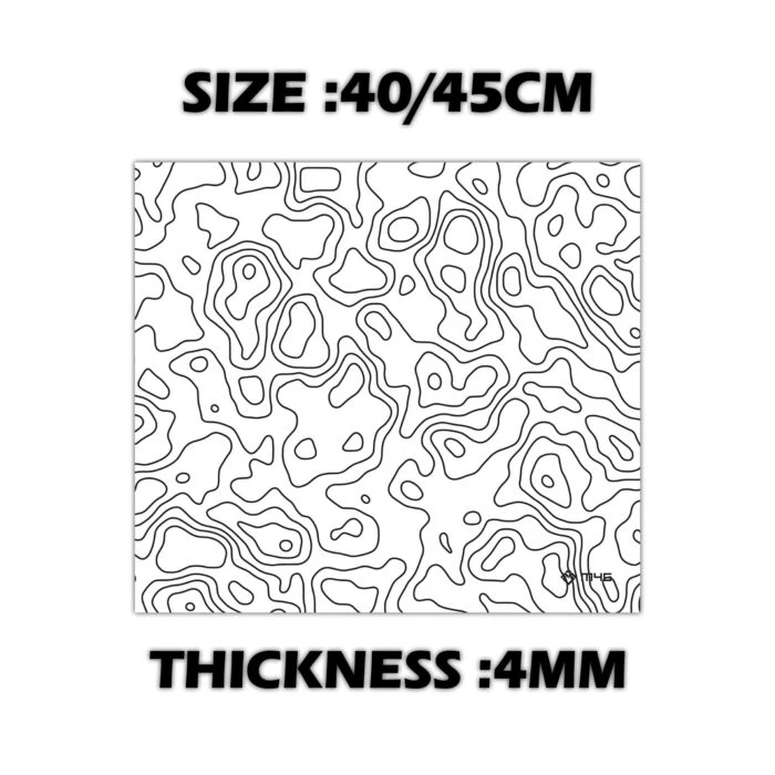 M4G Glass Mouse Pad GA1 TX 40x45cm - Vue 2 | Mouse Pad Maroc