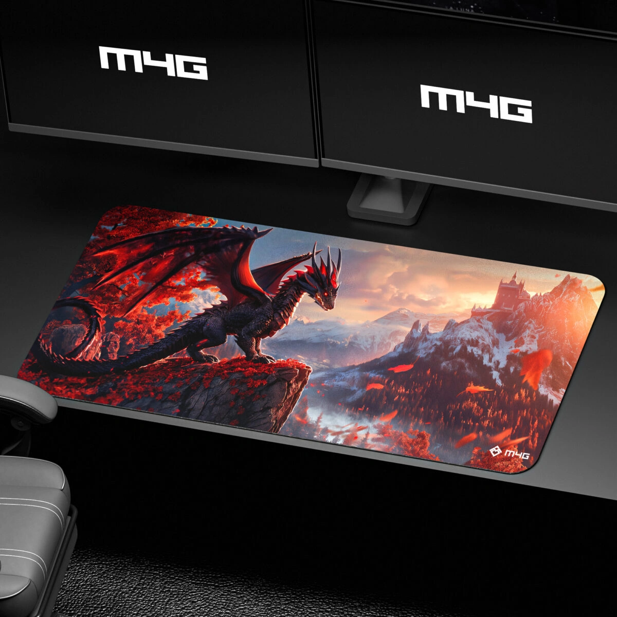 M4G Mouse Colorful Dragon 900×400mm / 4mm - Mouse Pad | Acheter au Maroc - Epic Key