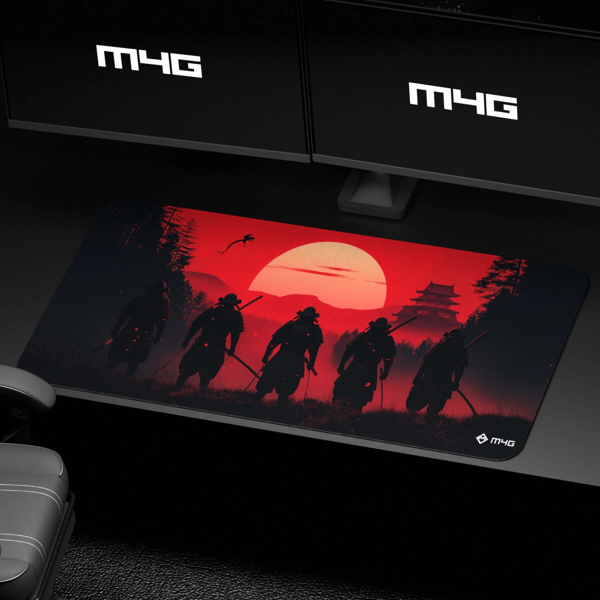 M4G Mouse Pad Red Horizon 900×400mm / 4mm - Epic Key Morocco