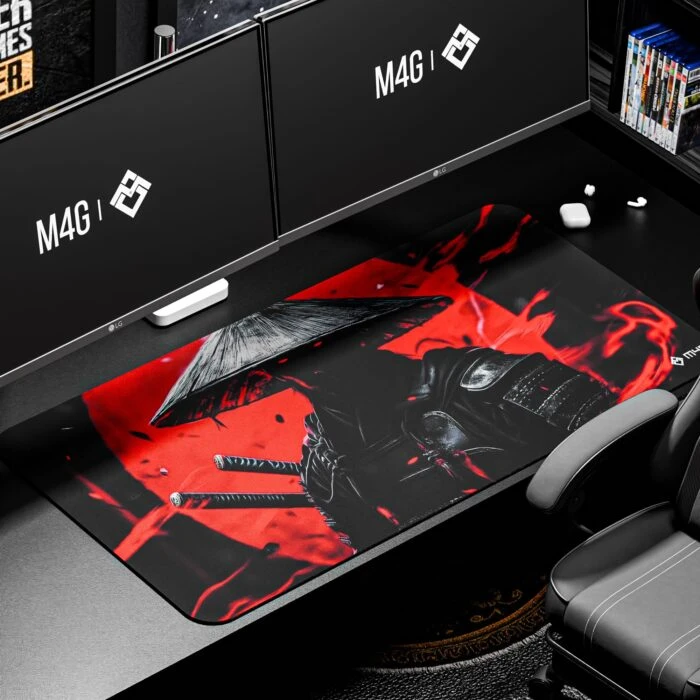 M4G Mouse pad Red Samurai 900x400mm/4mm - Epic Key Morocco