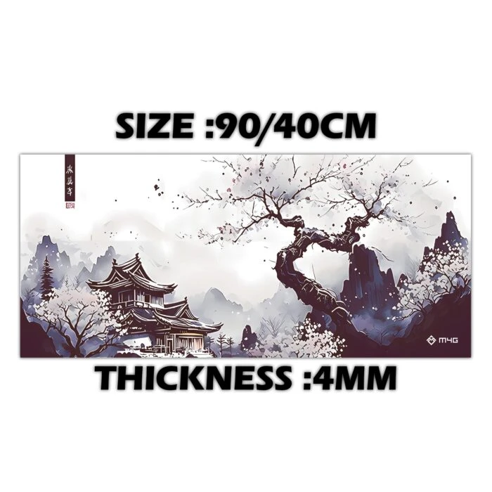 M4G Mouse pad White&bleu TX 900x400mm/4mm - Mouse Pad photo 2 - Epic Key Morocco