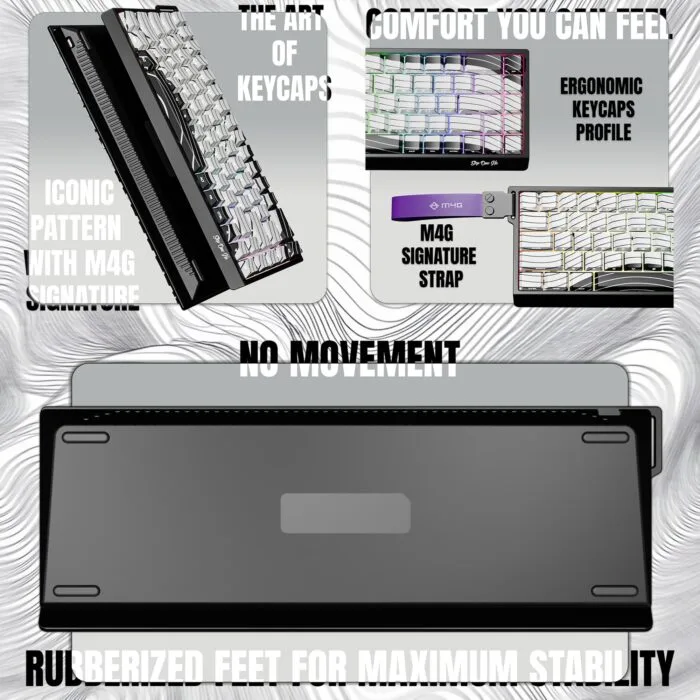 M4G STEP ONE HE Magnetic Gaming Keyboard – 8000Hz, 0.01mm Rapid Trigger, Analog Input, RGB, 68-Key Layout - Magnetic Keyboards photo 4 - Epic Key Morocco