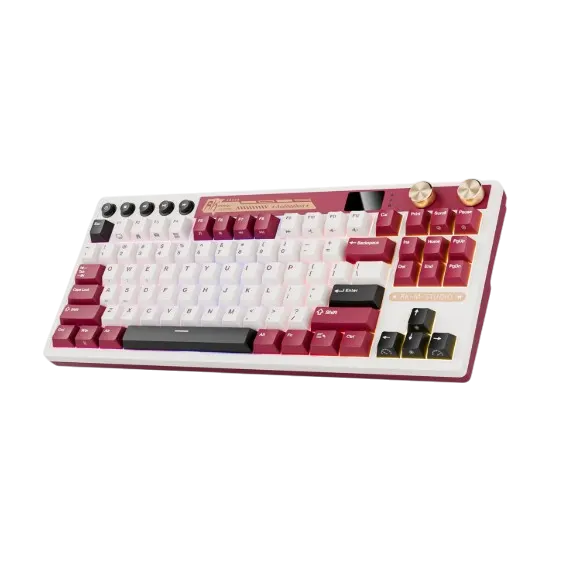 M87 RK ROYAL KLUDGE Wireless Mechanical Keyboard (Cream Switches) - Keyboard available at Epic Key Morocco, fast delivery from Fes