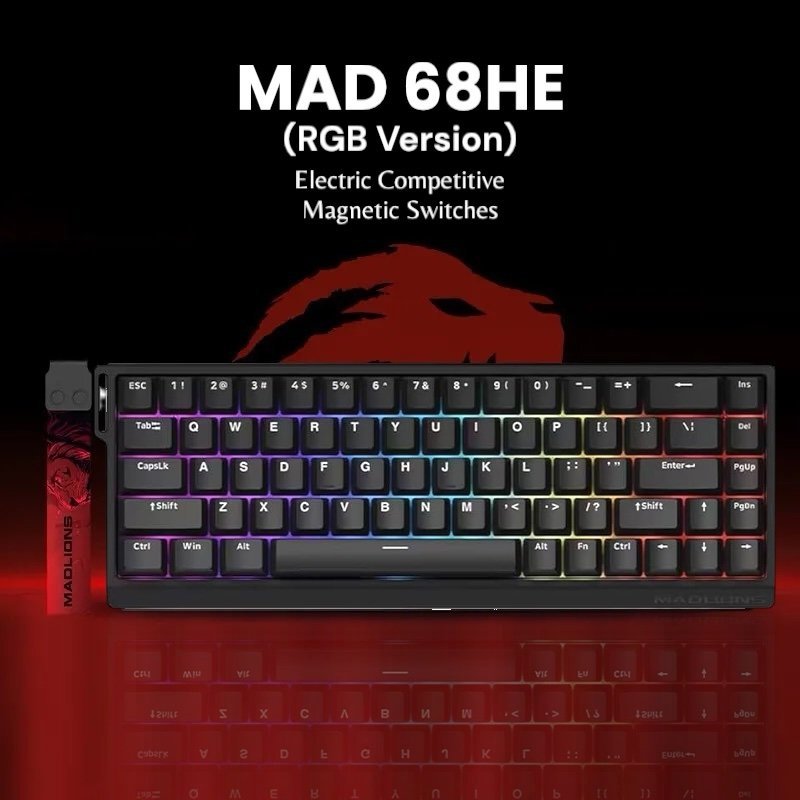 MAD 68 HE (RGB) Magnetic Switch RGB Keyboard - Vue 4 | Keyboard Maroc