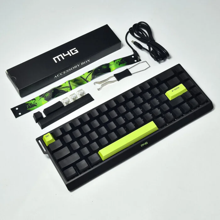 MAG-68HE Green Samurai Hall Effect Keyboard - Vue 7 | Keyboard Maroc
