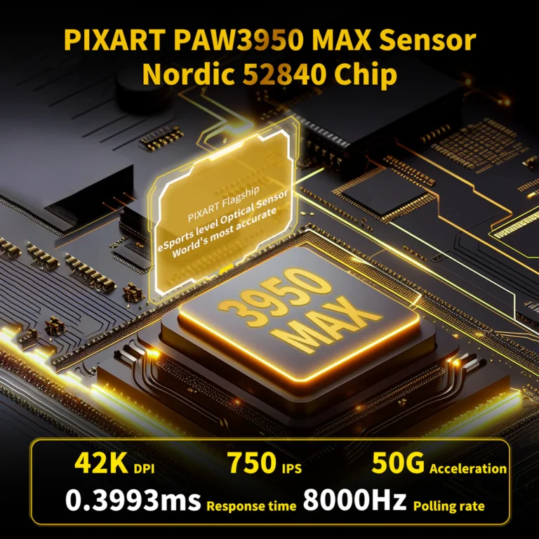 MAMBASNAKE M5 Ultra – 39g Carbon Fiber eSports Gaming Mouse - Mouse photo 4 - Epic Key Morocco