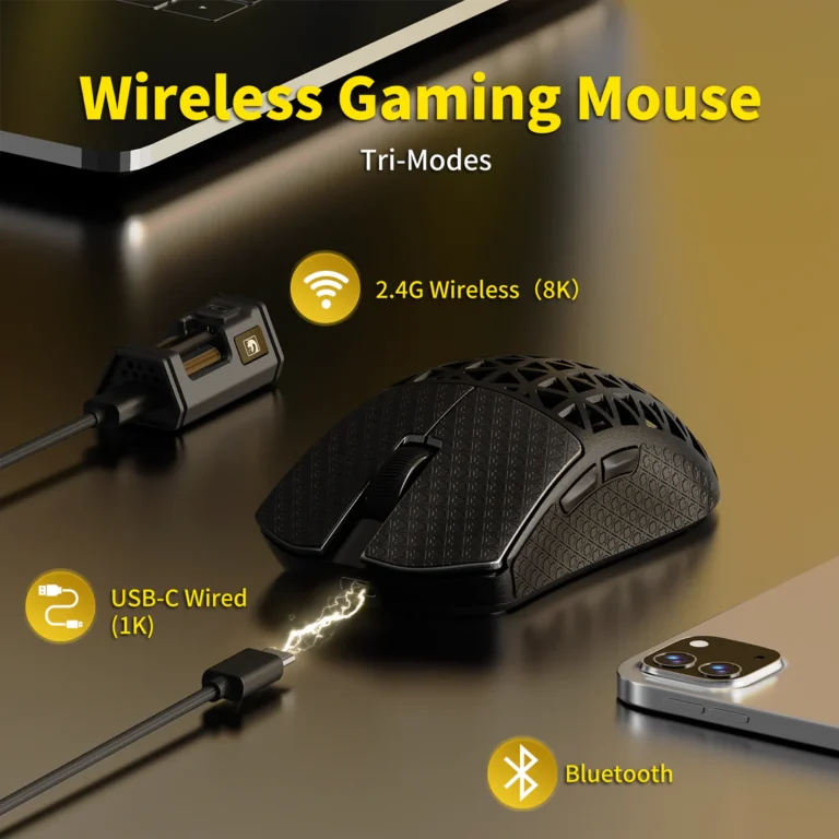 MAMBASNAKE M5 Ultra – 39g Carbon Fiber eSports Gaming Mouse - Mouse photo 6 - Epic Key Morocco
