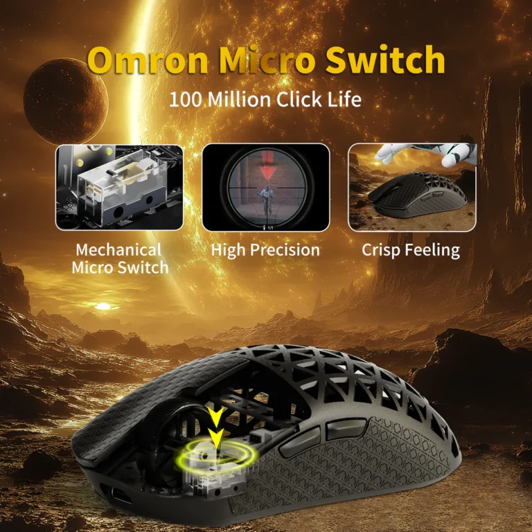 MAMBASNAKE M5 Ultra – 39g Carbon Fiber eSports Gaming Mouse - Mouse photo 7 - Epic Key Morocco