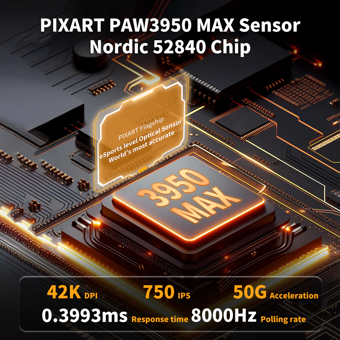 MAMBASNAKE M5 Ultra - 39g Carbon Fiber eSports Gaming Mouse (Red) - Vue 7 | Mouse Maroc