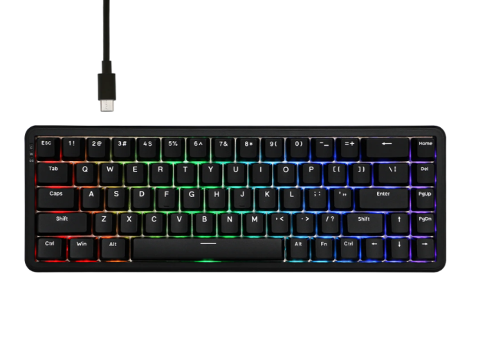 AK680 MAX Magnetic Keyboard (Black) - Vue 2 | Magnetic Keyboards Maroc