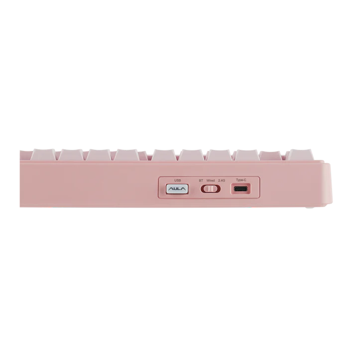 Aula F75 Gasket Mechanical Keyboard (Gradient Pink) - Vue 5 | Keyboard Maroc