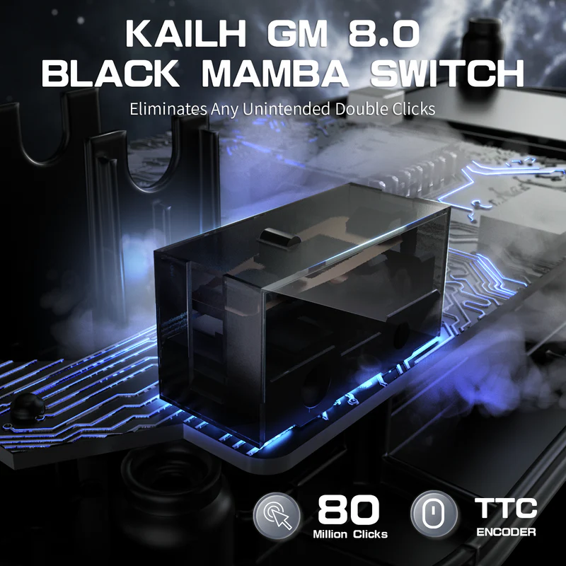ATTACK SHARK R3 Magnesium Alloy Gaming Mouse 8K - Vue 5 | Mouse Maroc