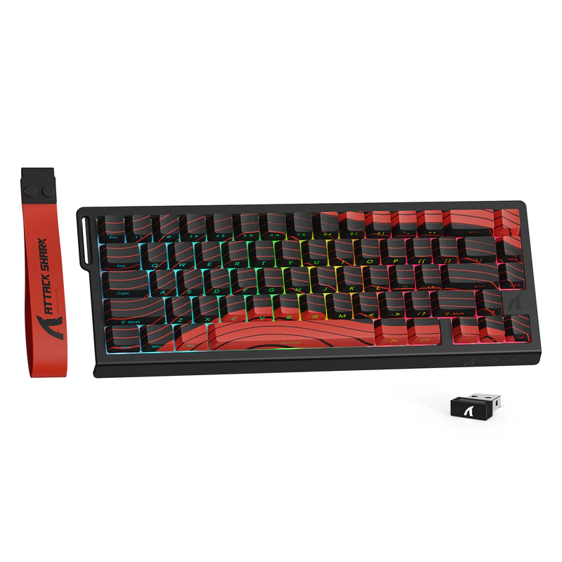 ATTACK SHARK X68PRO HE Wireless Rapid Trigger Keyboard Magnetic Switch (Red) - Keyboard , Magnetic Keyboards | Acheter au Maroc - Epic Key