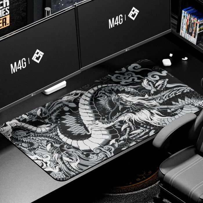 M4G Mouse pad GREY DRAGON 900x400mm/4mm - Epic Key Morocco