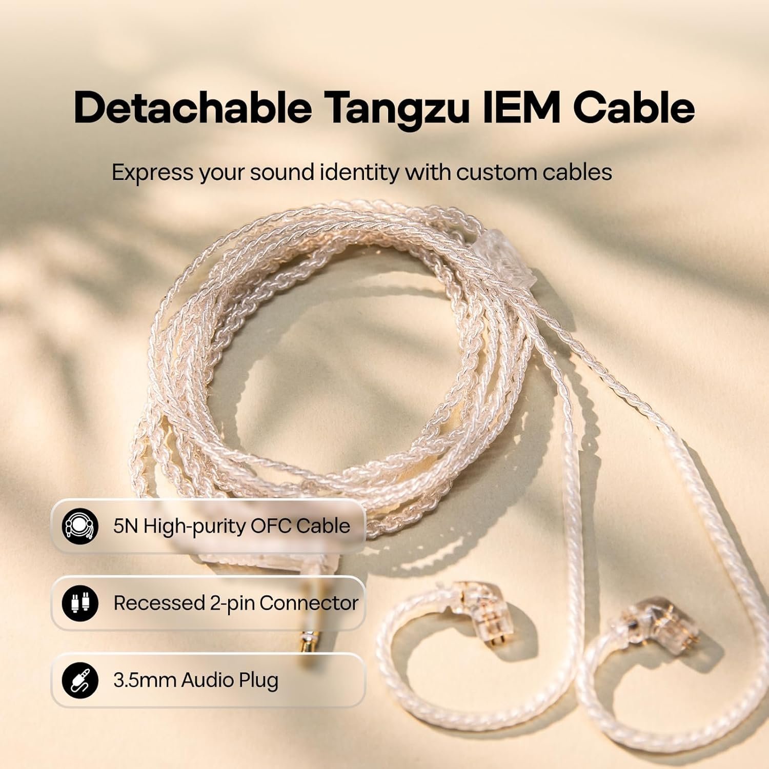 TANGZU WAN ER SG Hifi in Ear New 10mm Dynamic Driver Earphone - Vue 3 | Earphones Maroc