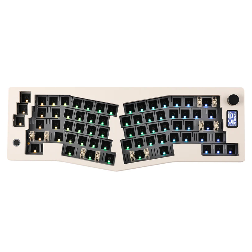 CIDOO ABM066 Alice Layout Mechanical Keyboard – VIA Programmable, Wireless (BT/2.4G/USB-C) - Vue 3 | Keyboard Maroc