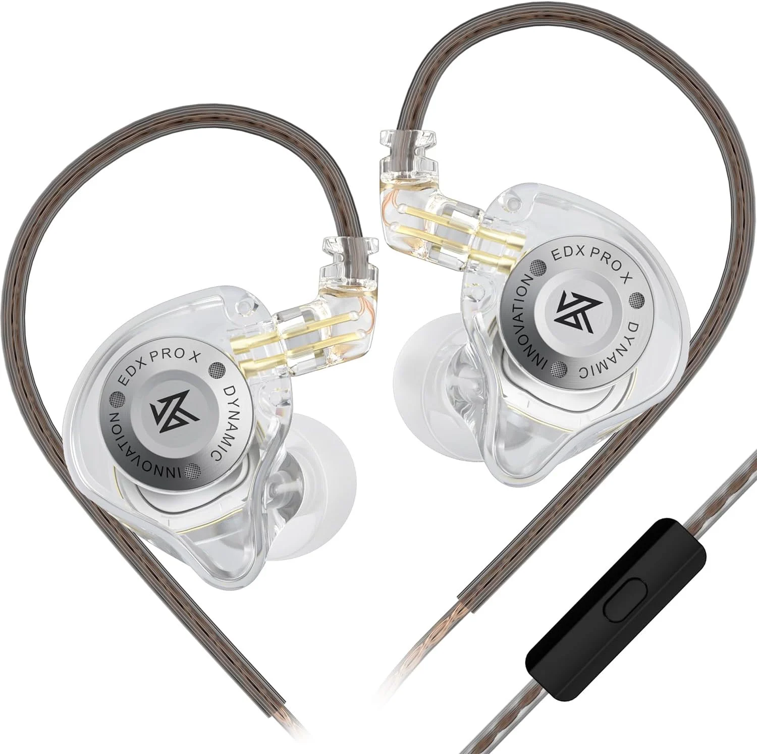 KZ EDX PRO X In-Ear Headphones – HiFi Dynamic Driver Earbuds with Deep Bass, Noise Reduction, Detachable Cable, for Music, Gaming & Sports (white) - Earphones | Acheter au Maroc - Epic Key