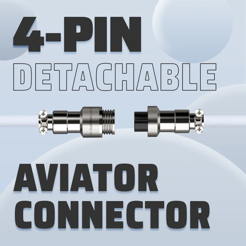 ATTACK SHARK C01PRO Coiled Type-C Cable - Vue 5 | Accessory Maroc