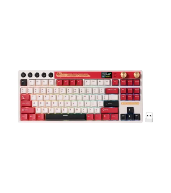 M87 RK ROYAL KLUDGE Wireless Mechanical Keyboard (Cream Switches) - Vue 2 | Keyboard Maroc
