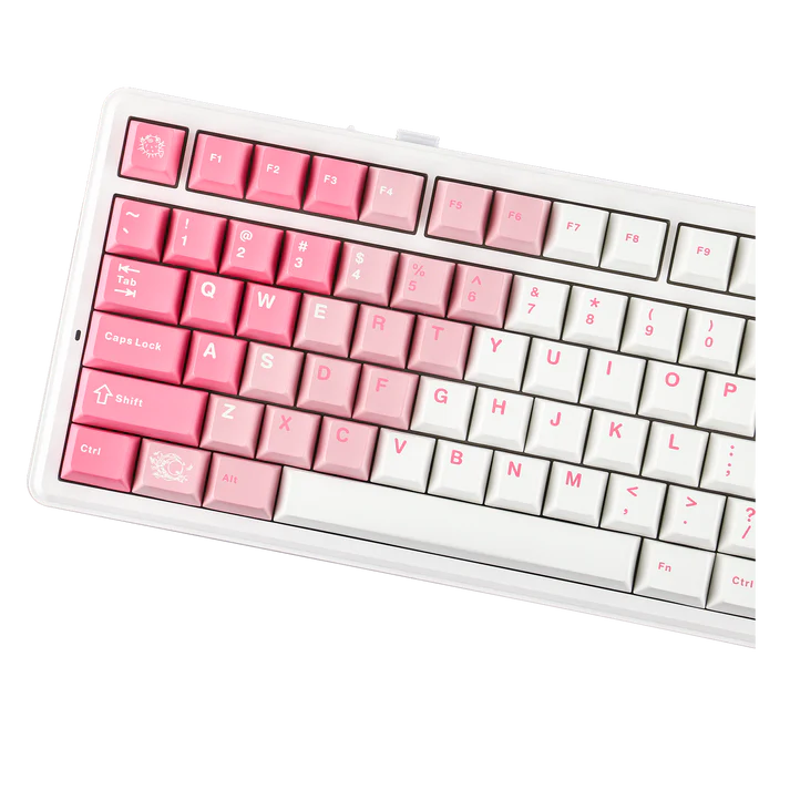 EPOMAKER x AULA F75 Max (Pink White) - Vue 3 | Keyboard Maroc