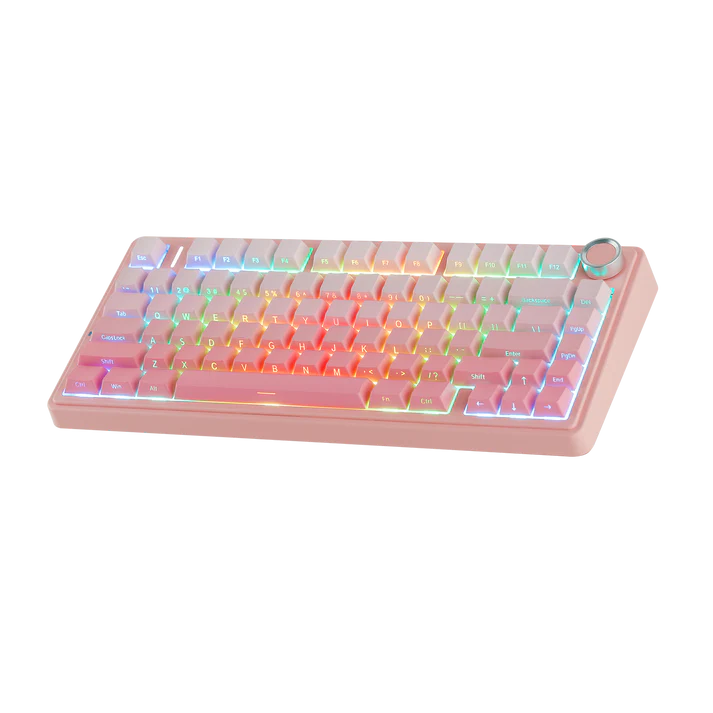 Aula F75 Gasket Mechanical Keyboard (Gradient Pink) - Vue 3 | Keyboard Maroc
