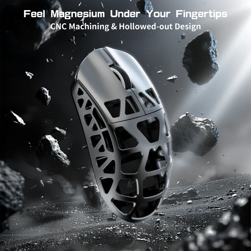 ATTACK SHARK R3 Magnesium Alloy Gaming Mouse 8K - Vue 4 | Mouse Maroc