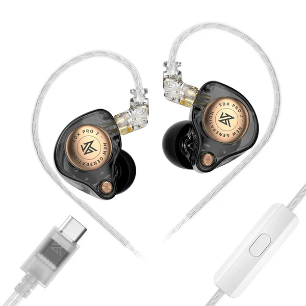 KZ EDX Pro 2 (Black) With Mic Type C - Earphones | Acheter au Maroc - Epic Key