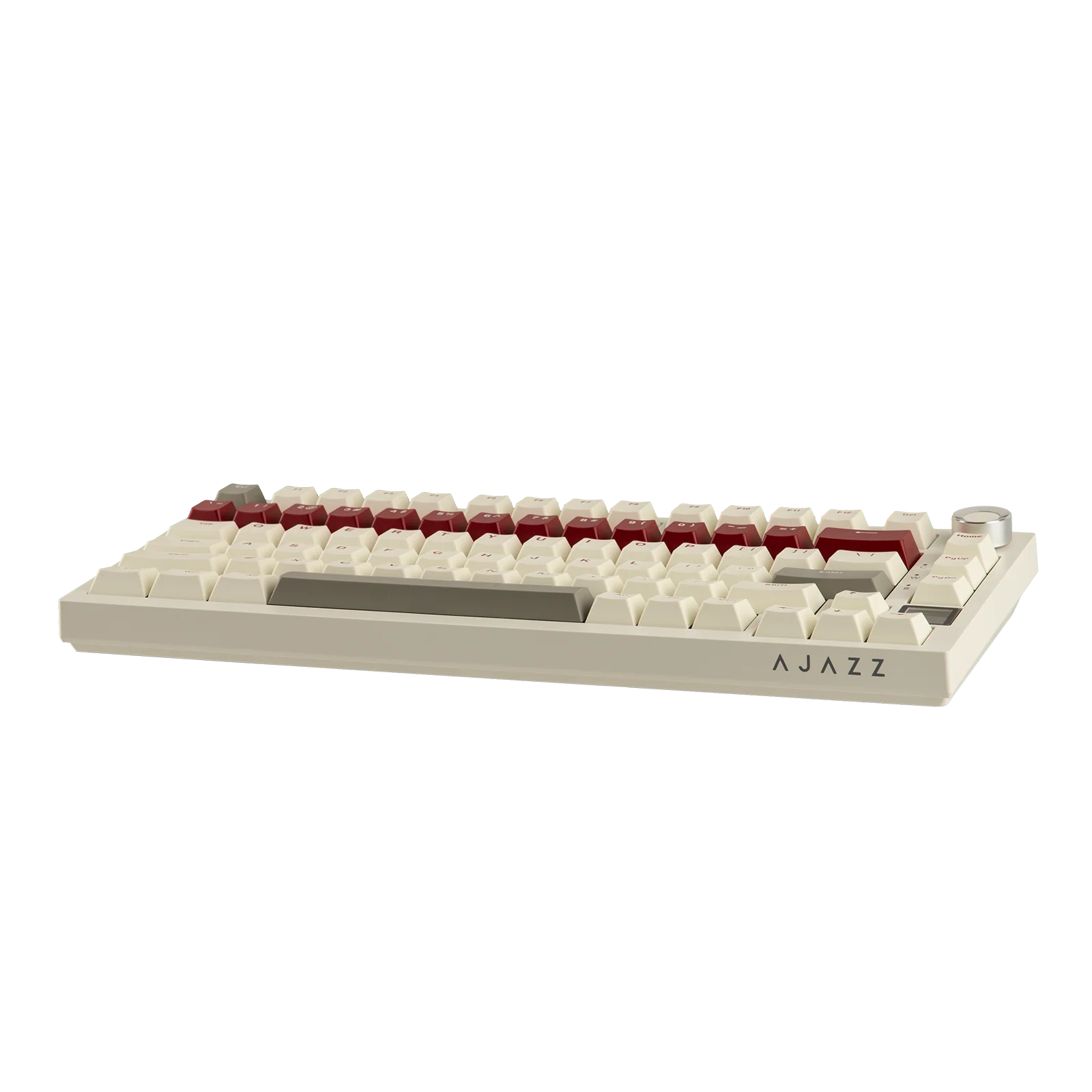Ajazz AK820 Pro 75% Mechanical Keyboard Triple Modes (Red) - Vue 5 | Keyboard Maroc