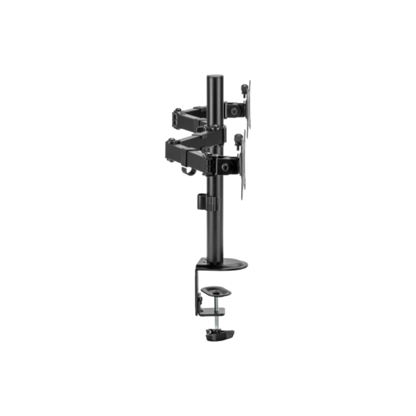 M052 Desk Mount Dual Monitor – Adjustable Stand for 2 Screens (13″–27″) - Vue 2 | Monitor Arm Maroc
