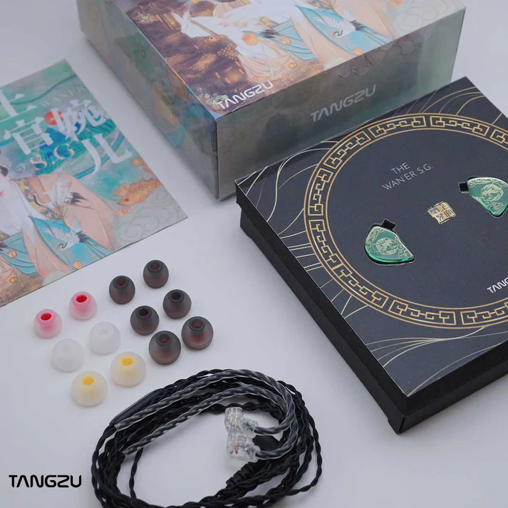 TANGZU Shangguan Wan’er In-Ear Jade Green Headphones - Vue 4 | Earphones Maroc