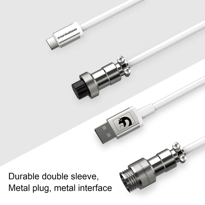 ATTACK SHARK x MAMBASNAKE C01 Coiled Cable - Vue 2 | Accessory Maroc