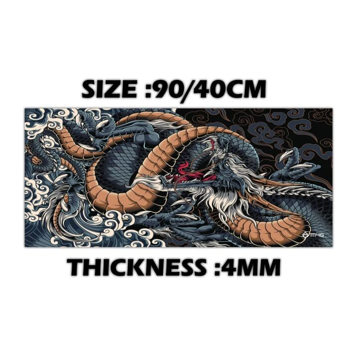 M4G Mouse pad Green Dragon 900x400mm/4mm - Vue 2 | Mouse Pad Maroc
