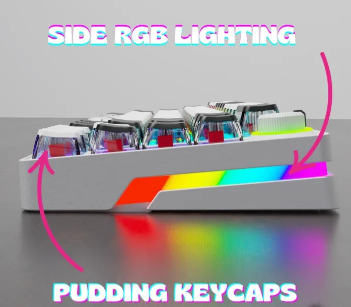 Golden Lion GI68 65% Hot-Swappable Mechanical Keyboard Red Switches - Vue 3 | Keyboard Maroc