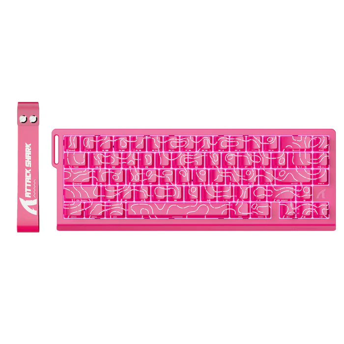 ATTACK SHARK X68 HE Rapid Trigger Keyboard Magnetic Switch (Pink Contours) - Keyboard , Magnetic Keyboards | Acheter au Maroc - Epic Key