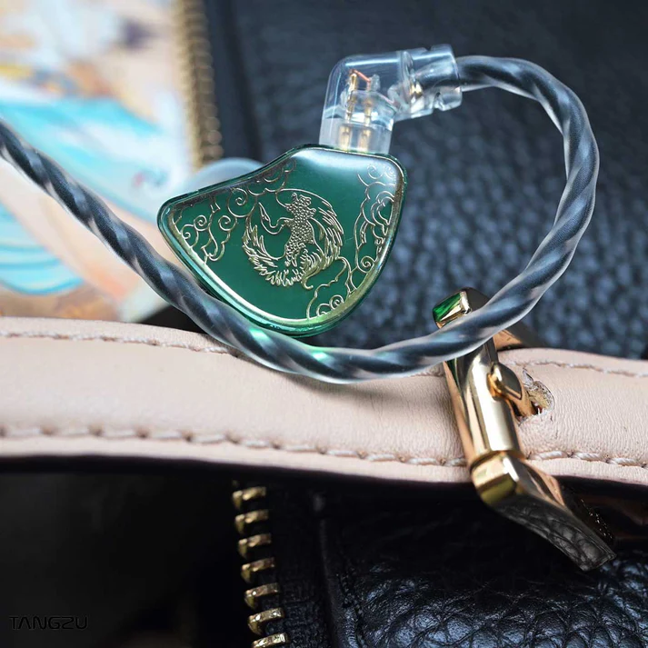 TANGZU Shangguan Wan’er In-Ear Jade Green Headphones - Vue 2 | Earphones Maroc