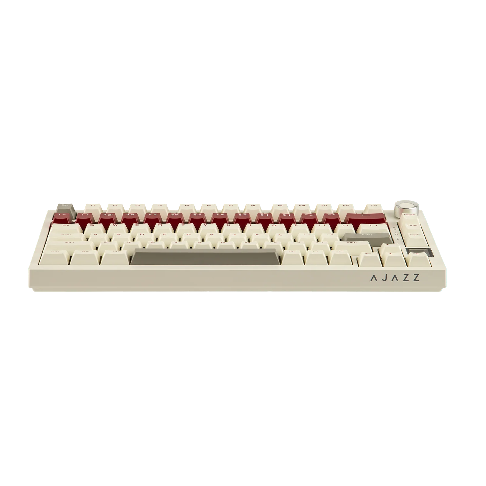 Ajazz AK820 Pro 75% Mechanical Keyboard Triple Modes (Red) - Vue 6 | Keyboard Maroc