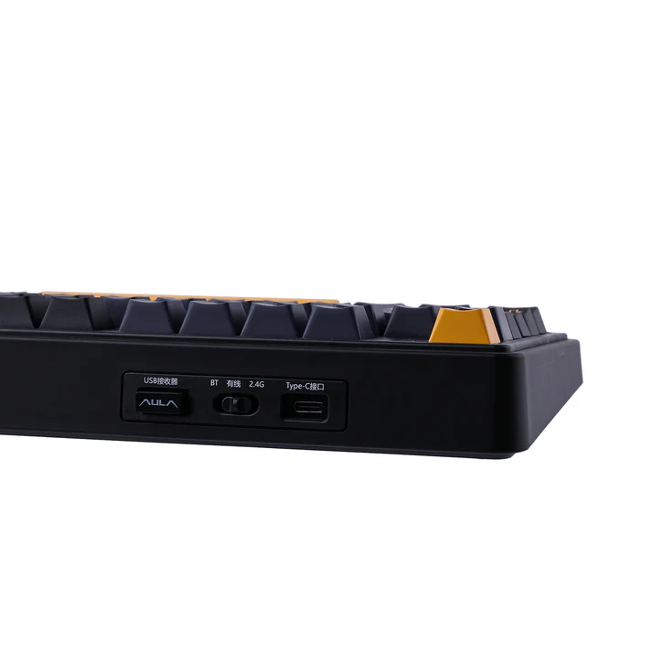 Aula F75 Gasket Mechanical Keyboard (Black) - Vue 4 | Keyboard Maroc