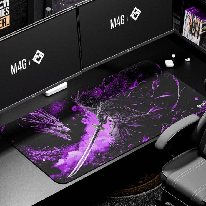 M4G Mouse pad Purple Dragon 900x400mm/4mm - Epic Key Morocco