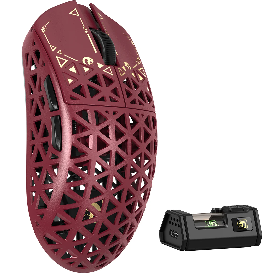 MAMBASNAKE M5 Ultra – 39g Carbon Fiber eSports Gaming Mouse (Red) - Mouse | Acheter au Maroc - Epic Key