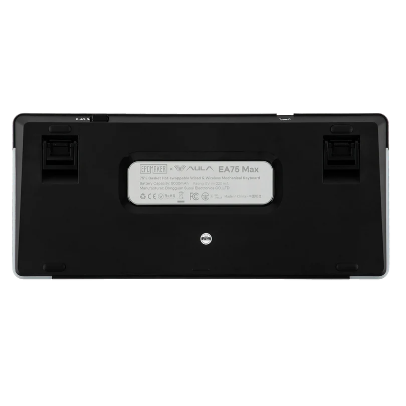 EPOMAKER x AULA EA75 Max Wireless Mechanical Keyboard - Vue 6 | Keyboard Maroc