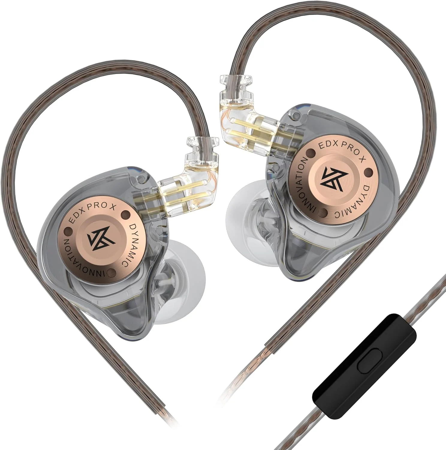 KZ EDX PRO X In-Ear Headphones – HiFi Dynamic Driver Earbuds with Deep Bass, Noise Reduction, Detachable Cable, for Music, Gaming & Sports (cray) - Earphones | Acheter au Maroc - Epic Key
