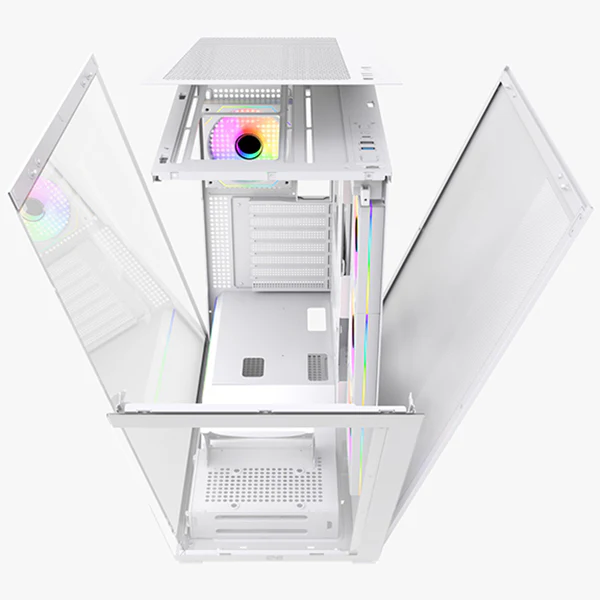 NOVA GUARDIAN H9-1-PLUS (White) - Vue 6 | PC Case Maroc