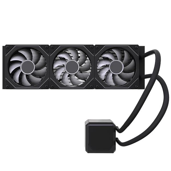 NOVA Hydrocurved HC360 AIO Liquid Cooler with LCD & 3├ù120mm RGB Fans (Black) - Vue 4 | Cpu Cooler Maroc