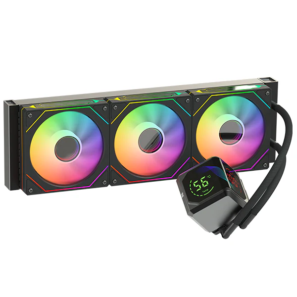NOVA Hydrocurved HC360 AIO Liquid Cooler with LCD & 3×120mm RGB Fans (Black) - Cpu Cooler | Acheter au Maroc - Epic Key