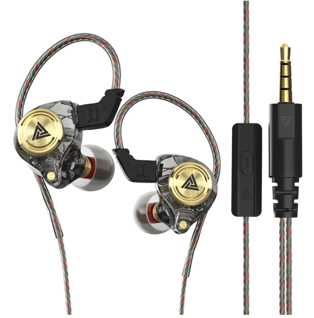 QKZ AK3 In-Ear Monitor Headphones with Mic – HiFi Stereo IEM Earbuds, 3.5mm Wired Earphones for Gaming, Musicians, and Streaming - Earphones | Acheter au Maroc - Epic Key