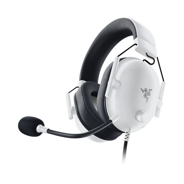 Razer BlackShark V2 X Gaming Headset White - Vue 4 | Gaming Headset Maroc