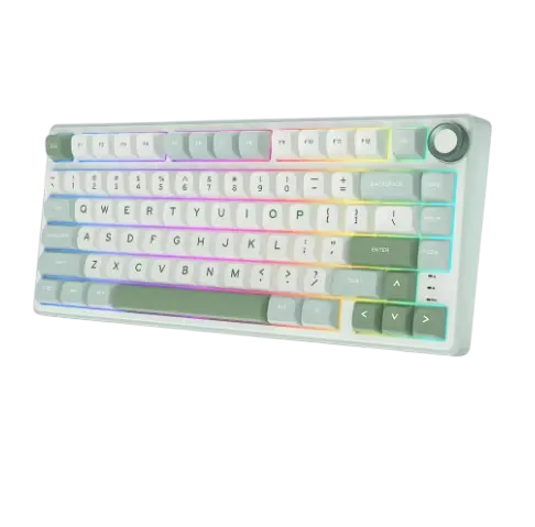 RK ROYAL KLUDGE R75 Wired Mechanical Gaming Keyboard (Silver Switches) - Keyboard available at Epic Key Morocco