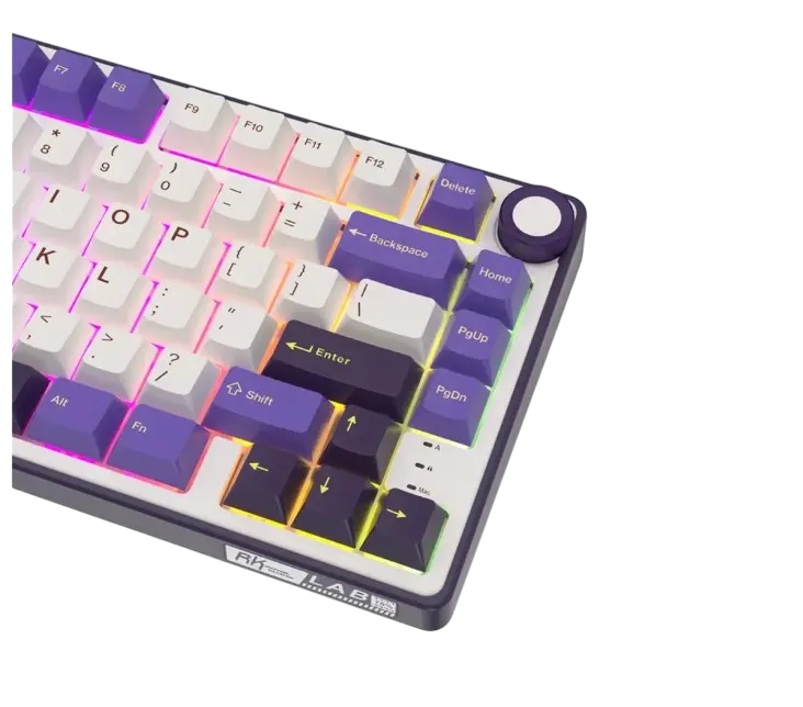 RK ROYAL KLUDGE R75 Wired Mechanical Gaming Keyboard (Silver Switches) - Vue 3 | Keyboard Maroc