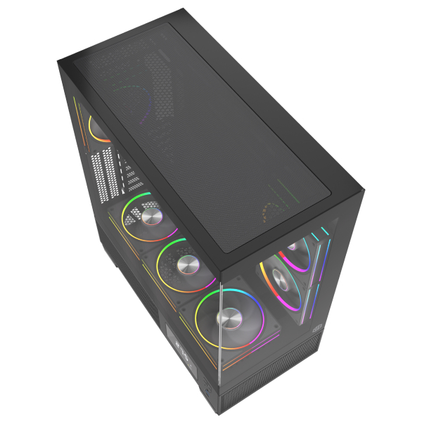 SG PRO V2 ARGB Black - Vue 3 | PC Case Maroc